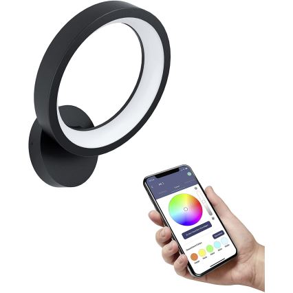Eglo - LED RGBW ljusreglerad vägglampa  LED/16W/230V ZigBee