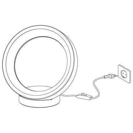 Eglo - LED RGBW ljusreglerad bordslampa  LED/16W/230V ZigBee