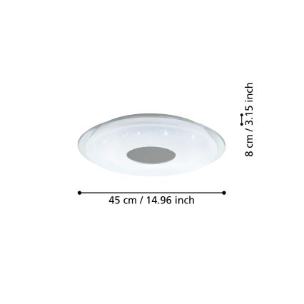 Eglo - LED ljusreglerad taklampa  LED/19,2W/230V ZigBee