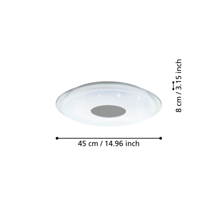 Eglo - LED ljusreglerad taklampa  LED/19,2W/230V ZigBee