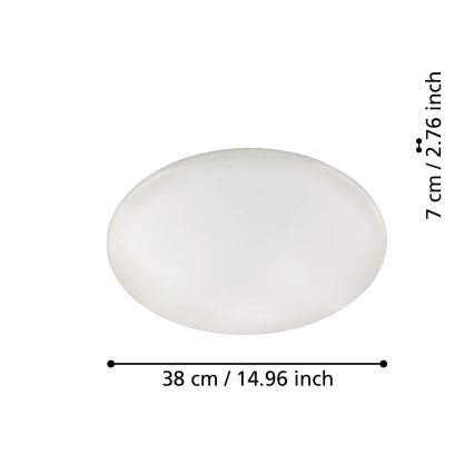 Eglo - LED ljusreglerad taklampa  LED/19,2W/230V ZigBee