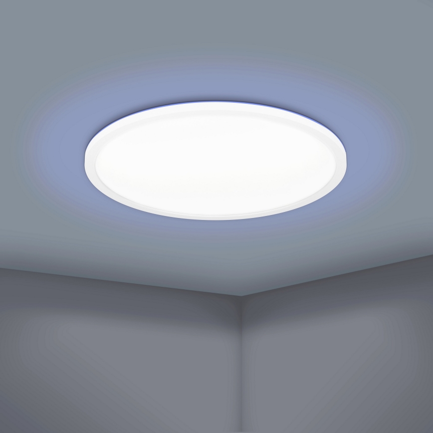 Eglo 900086 - LED RGBW Dimbar taklampa ROVITO-Z LED/14,6W/230V 2700-6500K diameter 29,5 cm vit