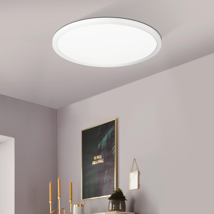 Eglo 900086 - LED RGBW Dimbar taklampa ROVITO-Z LED/14,6W/230V 2700-6500K diameter 29,5 cm vit