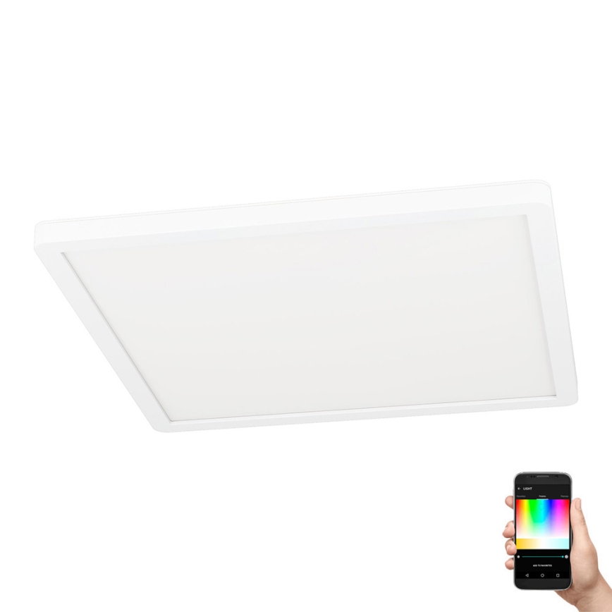 Eglo - LED RGBW ljusreglerad taklampa  LED/14,6W/230V vit ZigBee