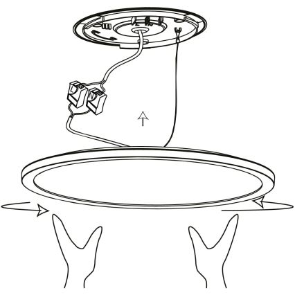 Eglo - LED RGBW ljusreglerad taklampa  LED/14,6W/230V svart ZigBee