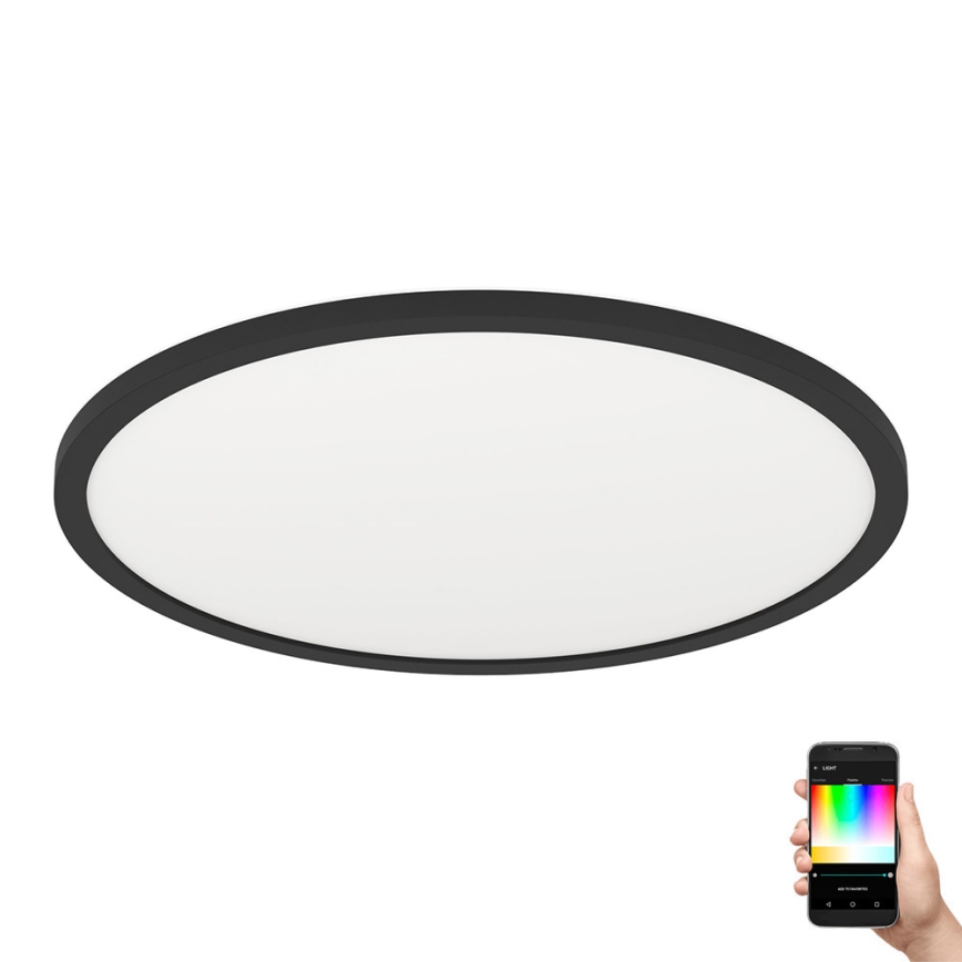 Eglo - LED RGBW ljusreglerad taklampa  LED/16,5W/230V svart ZigBee