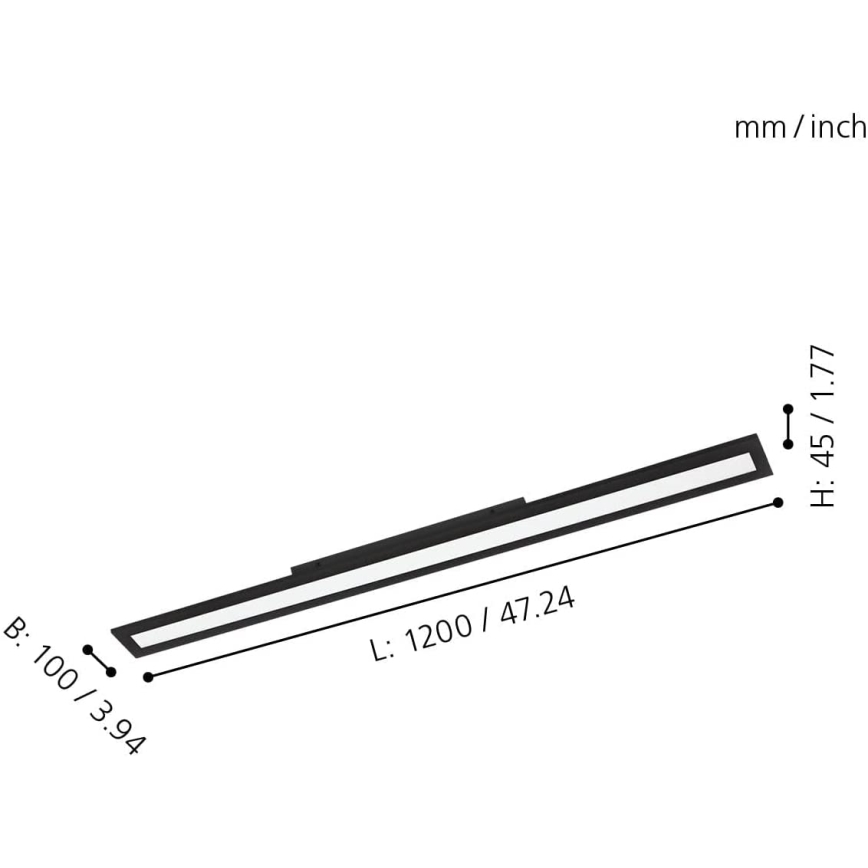Eglo - LED ljusreglerad taklampa  LED/33,5W/230V ZigBee
