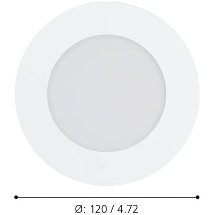Eglo - LED ljusreglerad badrumslampa  LED/5,4W/230V IP44 ZigBee