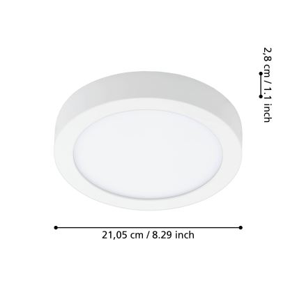 Eglo - LED ljusreglerad badrumstakbelysning LED/16,5W/230V 2700-6500K IP44 ZigBee