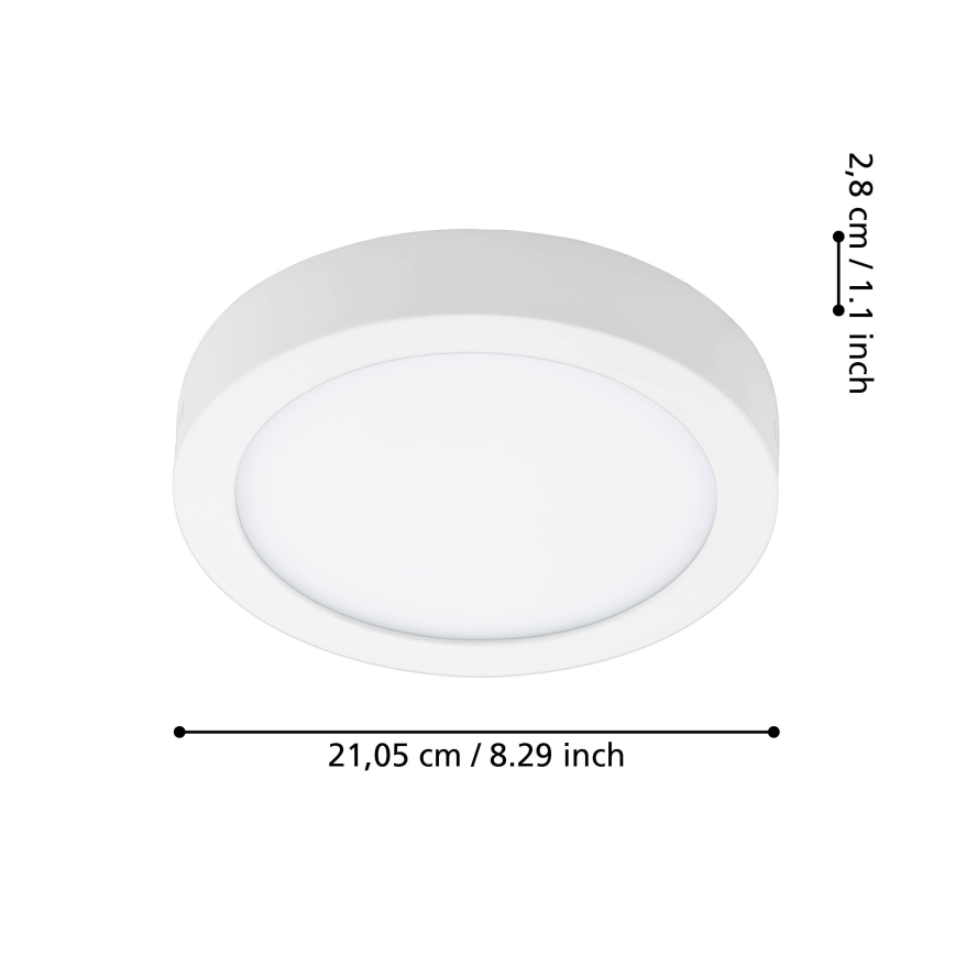 Eglo - LED ljusreglerad badrumstakbelysning LED/16,5W/230V 2700-6500K IP44 ZigBee