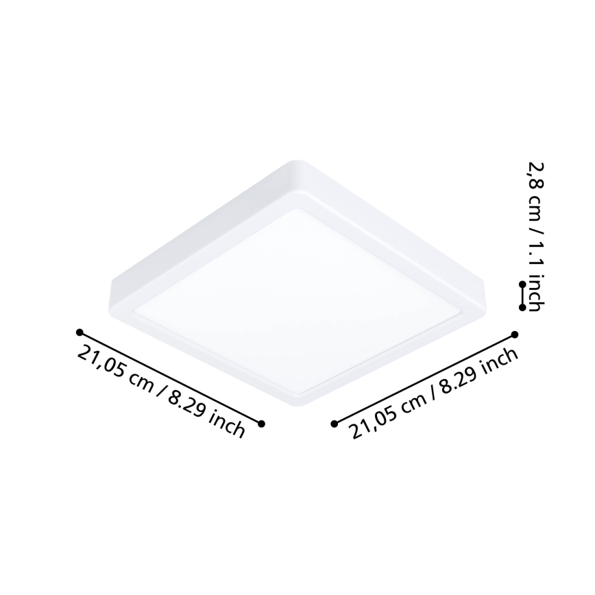 Eglo - LED ljusreglerad badrumstakbelysning LED/16,5W/230V 2700-6500K IP44 ZigBee