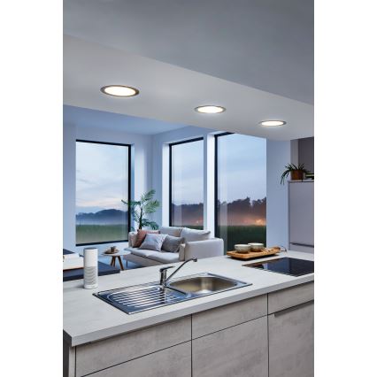 Eglo - Dimbar LED-downlight för badrum LED/10,5W/230V 2700-6500K IP44 ZigBee Ø 16,5 cm