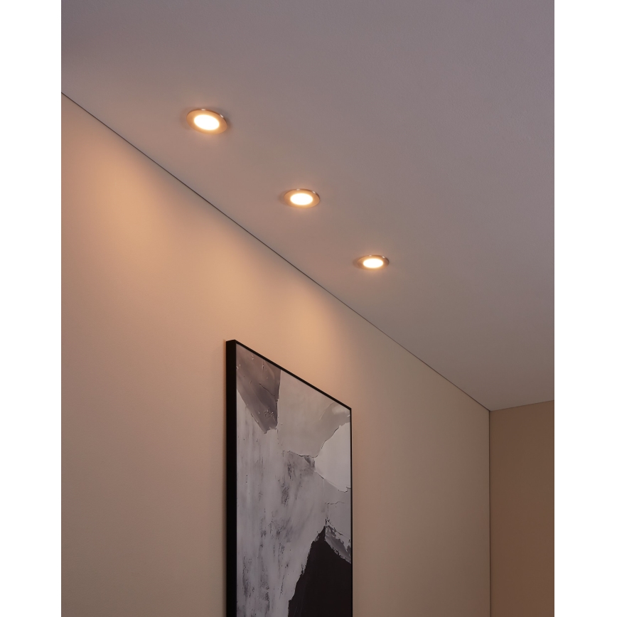 Eglo - PPSÄTTNING 3x LED Justerbar ljusstyrka badrumsbelysning  FUEVA-Z  LED/2,8W/230V IP44