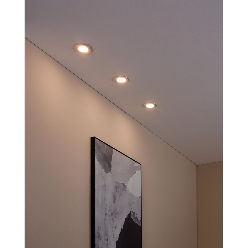 Eglo - PPSÄTTNING 3x LED Justerbar ljusstyrka badrumsbelysning  FUEVA-Z  LED/2,8W/230V IP44