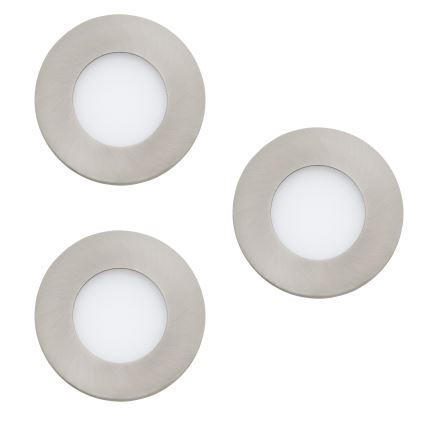 Eglo - PPSÄTTNING 3x LED Justerbar ljusstyrka badrumsbelysning  FUEVA-Z  LED/2,8W/230V IP44