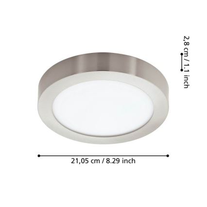 Eglo - LED ljusreglerad badrumstakbelysning LED/16,5W/230V IP44 ZigBee