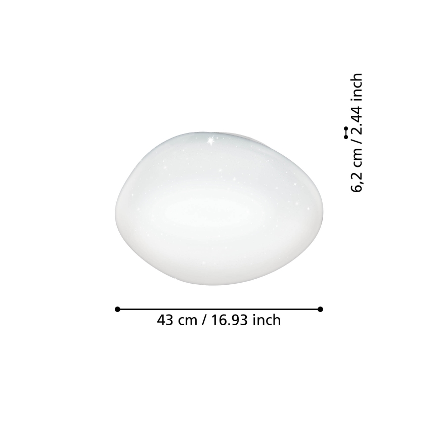 Eglo - LED RGBW ljusreglerad taklampa  LED/21,6W/230V ZigBee