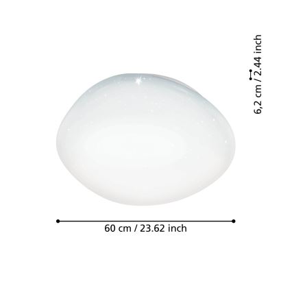 Eglo - LED RGBW ljusreglerad taklampa  LED/33W/230V ZigBee