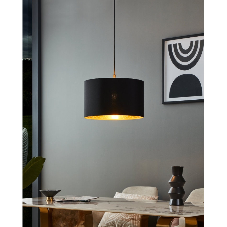 Eglo - Ljuskrona med textilsladd 1xE27/40W/230V diameter 38 cm