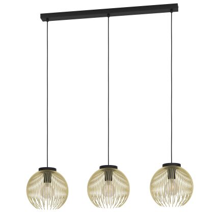 Eglo - Ljuskrona med upphängningsrem 3xE27/40W/230V