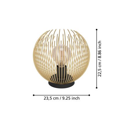 Eglo - Bordslampa 1xE27/40W/230V