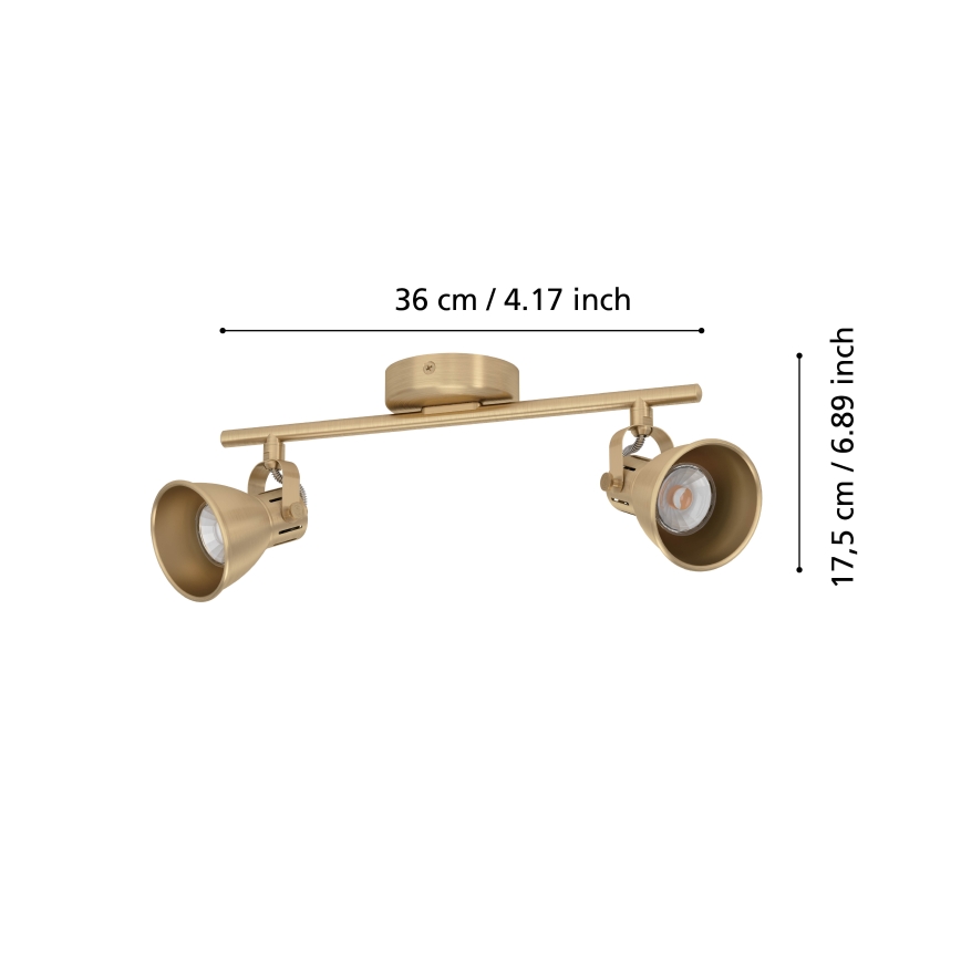 Eglo - LED spotlight 2xGU10/3W/230V