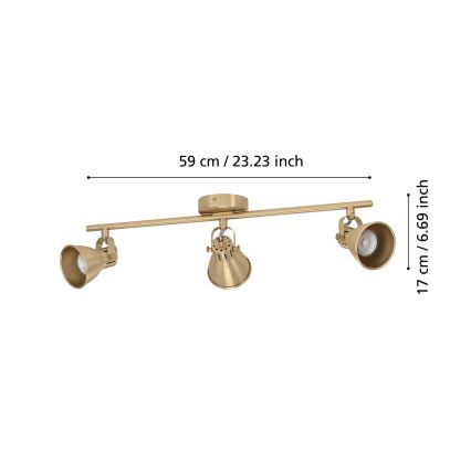 Eglo - LED spotlight 3xGU10/3W/230V
