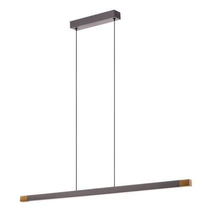 Eglo - LED ljusreglerad ljuskrona på textilsladd LED/18W/230V 3000K