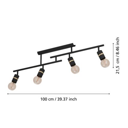 Eglo - Taklampa 4xE27/10W/230V