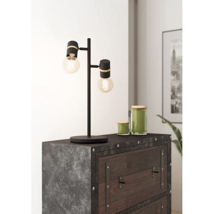 Eglo - Bordslampa 2xE27/10W/230V