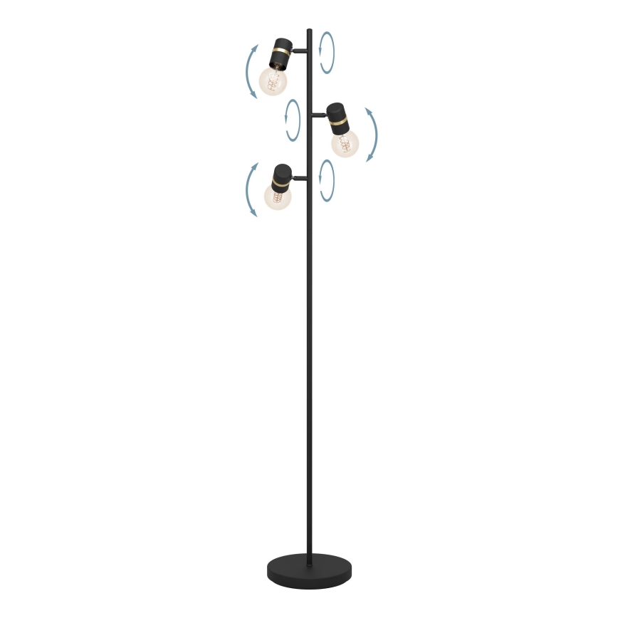 Eglo - Golvlampa 3xE27/10W/230V
