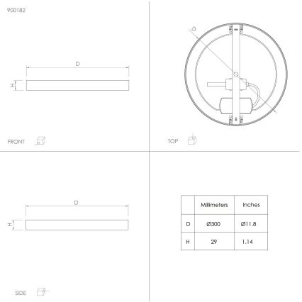 Eglo - LED taklampa LED/20,5W/230V diameter 28,5 cm