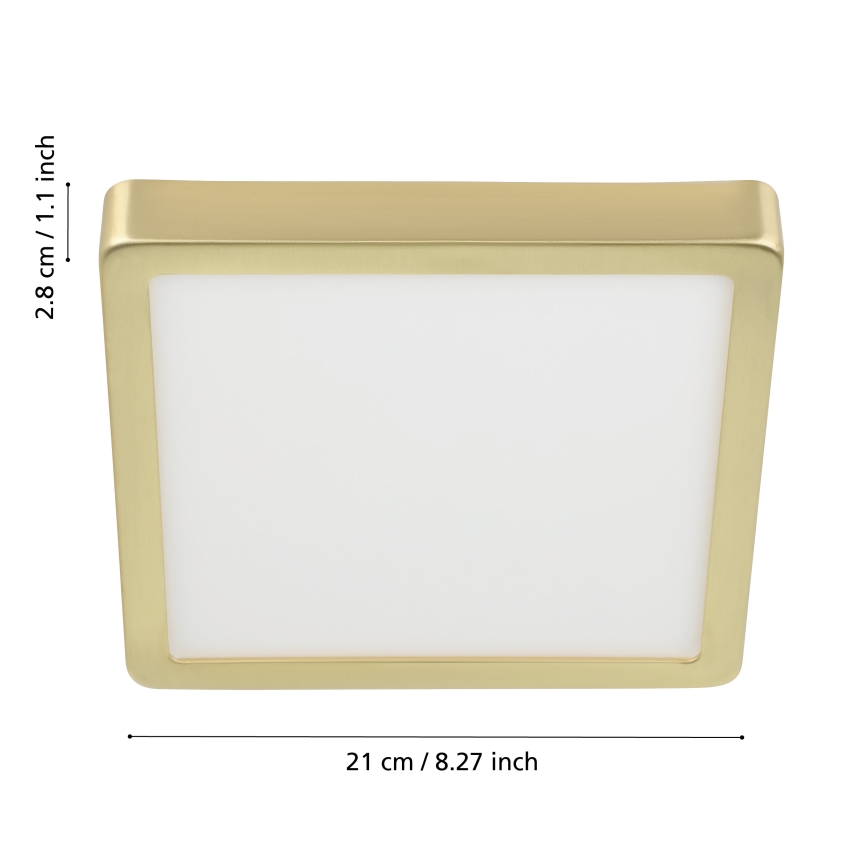 Eglo - LED-taklampa LED/17W/230V 21x21 cm