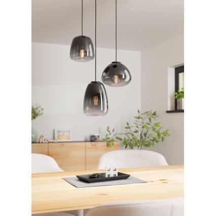 Eglo  - Ljuskrona med upphängningsrem 3xE27/40W/230V diameter 43 cm