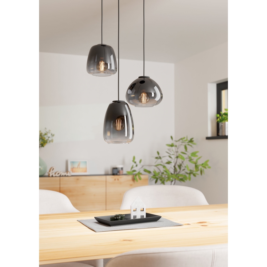 Eglo  - Ljuskrona med upphängningsrem 3xE27/40W/230V diameter 43 cm