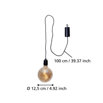 Eglo - LED pendellampa för utomhusbruk LED/0,06W/6V 4xAA IP44 beige
