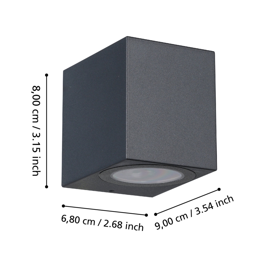 Eglo - LED vägglampa för utomhusbruk 1xGU10/4,6W/230V IP44
