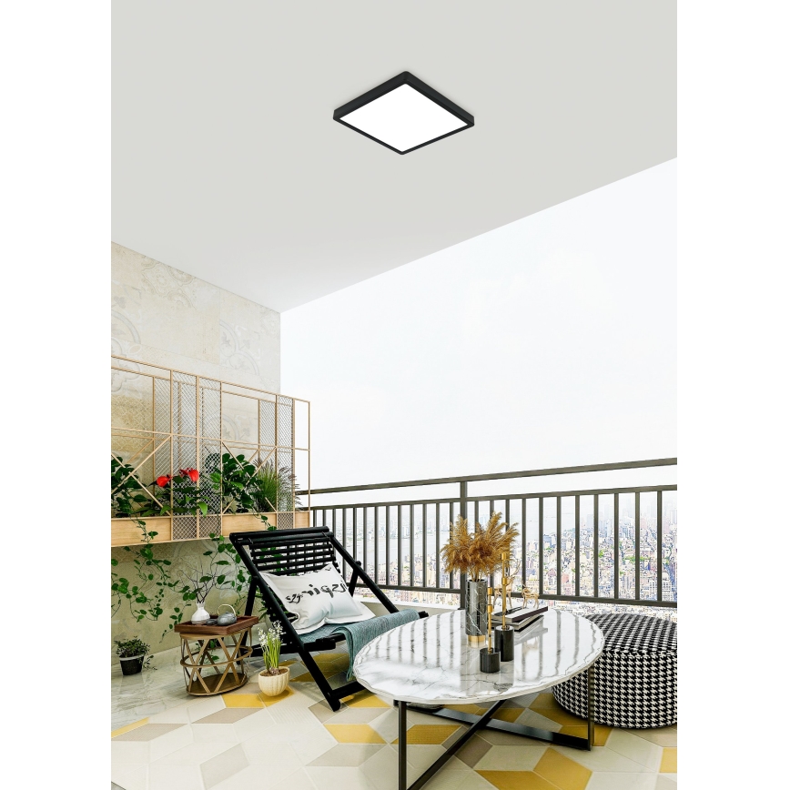 Eglo - LED taklampa för utomhusbruk LED/20,5W/230V IP44 svart