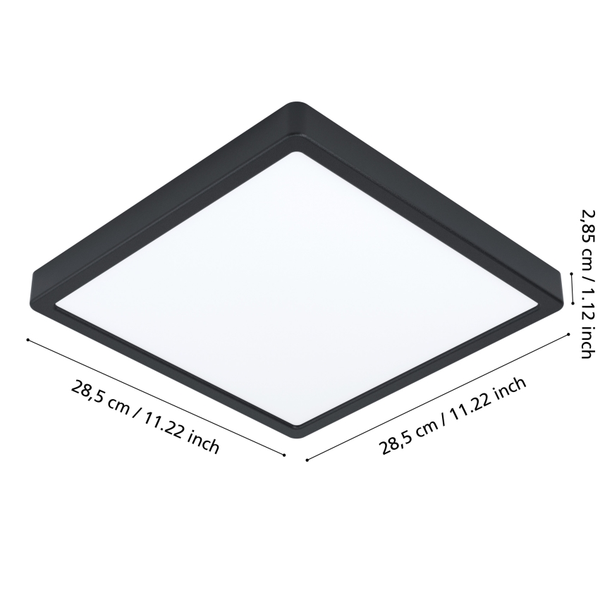 Eglo - LED taklampa för utomhusbruk LED/20,5W/230V IP44 svart