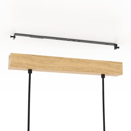 Eglo - Ljuskrona med upphängningsrem 3xE27/40W/230V