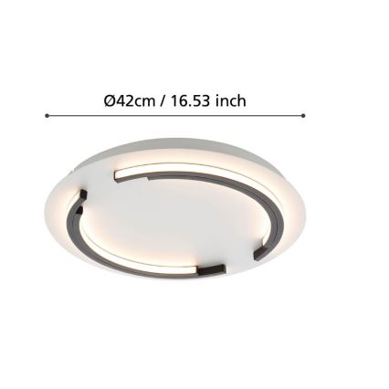 Eglo - LED Dimbar taklampa LED/25W/230V 3000K diameter 42 cm
