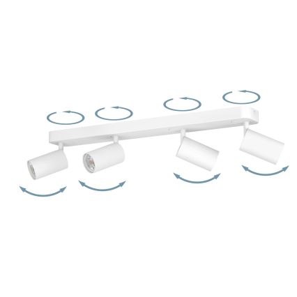 Eglo -LED RGBW Dimbar spotlight  4xGU10/4,9W/230V vit