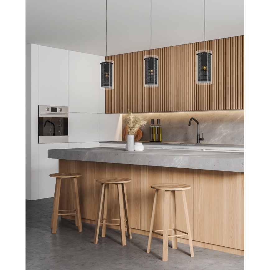 Eglo - Ljuskrona med upphängningsrem 1xE27/10W/230V