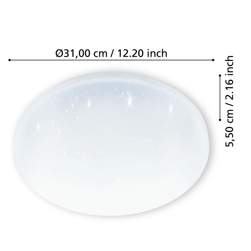 Eglo - LED taklampa för badrum LED/18W/230V IP44