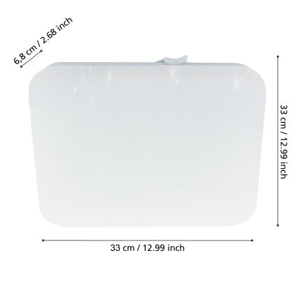 Eglo - LED taklampa för badrum LED/14,6W/230V IP44