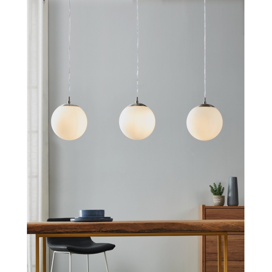 Eglo - Ljuskrona med upphängningsrem 3xE27/40W/230V