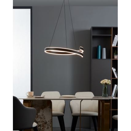 Eglo - LED ljusreglerad ljuskrona på snöre LED/42,5W/230V 3000-6500K