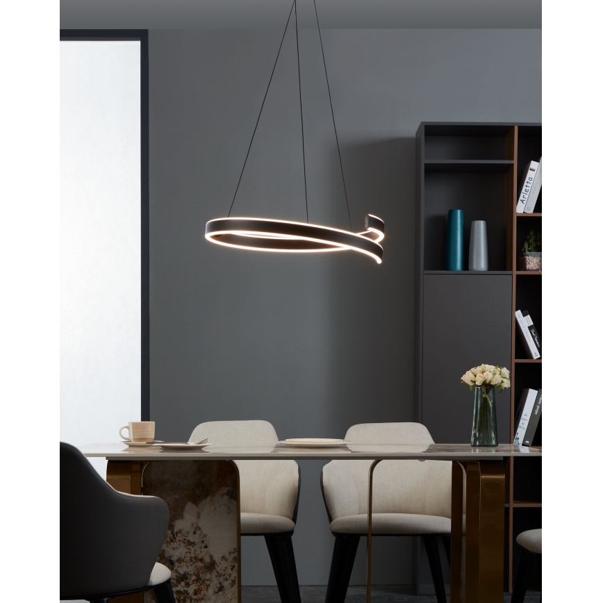 Eglo - LED ljusreglerad ljuskrona på snöre LED/42,5W/230V 3000-6500K