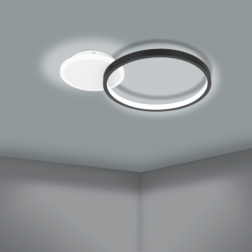Eglo - LED Dimbar taklampa LED/15W/230V svart + fjärrkontroll