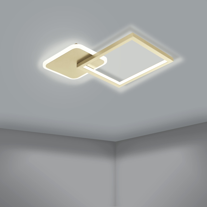 Eglo - LED dimbar taklampa LED/15W/230V guld + fjärrkontroll